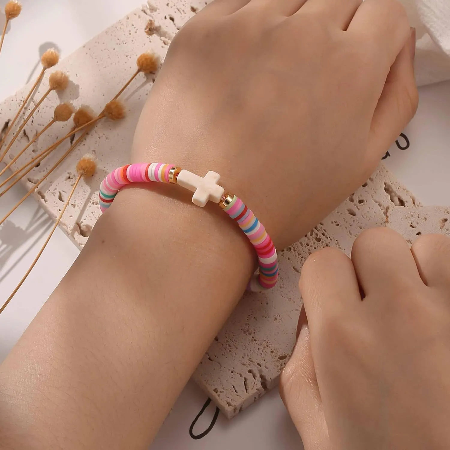 1-13 Year Old Birthday Gifts for Her Cross Charm Bracelet with Birthday Greeting Card Cute Birthday Christmas Jewelry Gifts for Daughter Granddaughter Niece Teens