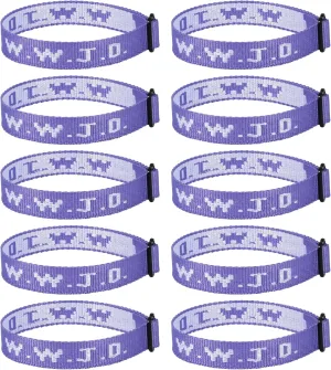 10PCS WWJD Christian Bracelet Pack for Women Men, Christian Gifts Wristbands, WWJD Bracelets - What Would Jesus Do Bracelet