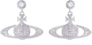 1Pair Zircon Saturn Planet Earrings Aesthetic Cubic Saturn Planet Stud NANA Earring Jewelry for Women Gift