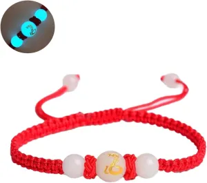 2025 New Year Of Snake Bracelets, Adjustable Chinese Zodiac Animal Good Luck Red Rope Braided Bracelet Lucky Snake Charm Fashion Gift Jewelry