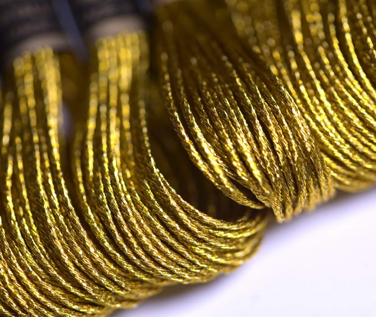 24 Skeins Metallic Embroidery Thread -Cross Stitch Threads - Friendship Bracelets String - Crafts Floss Gold and Sliver