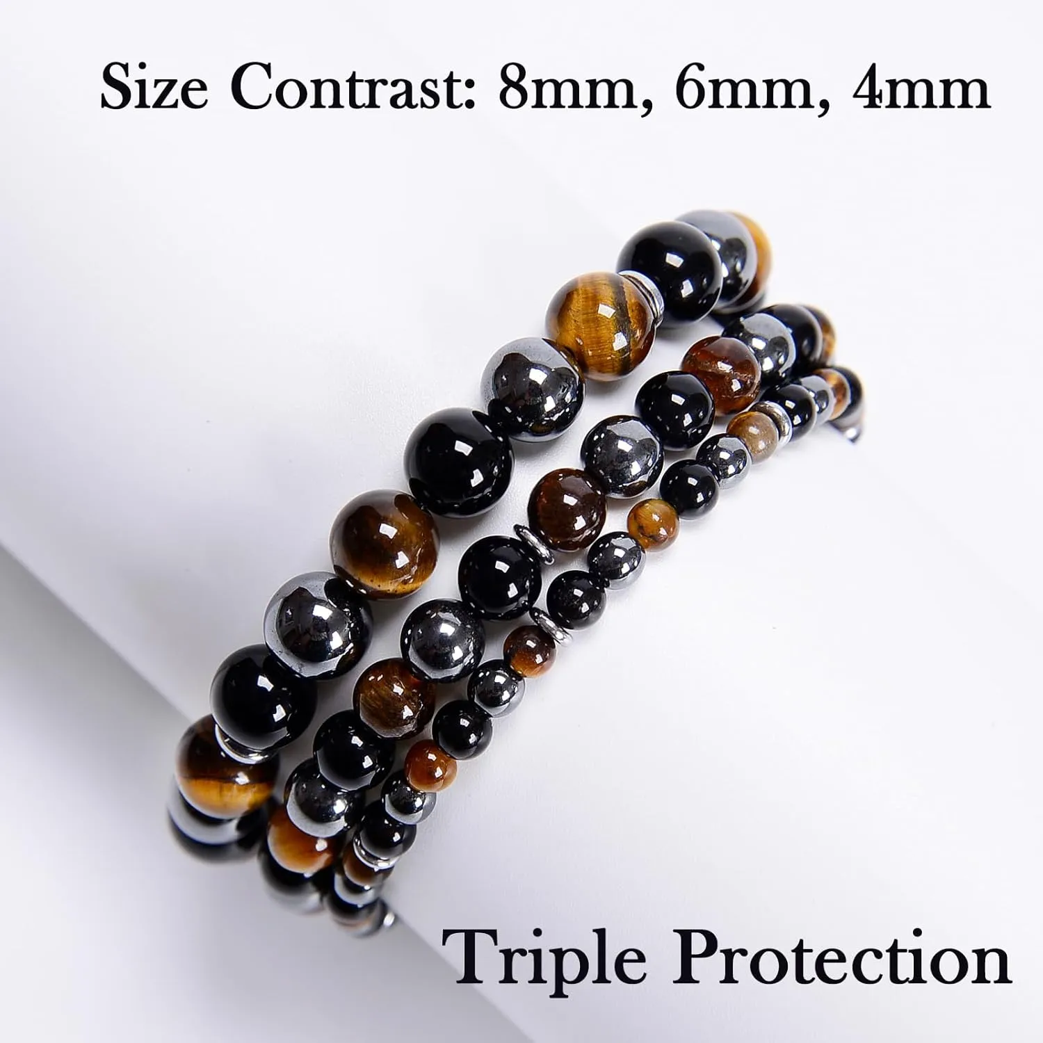 468Handmade Adjustable Natural Gemstone Crystal Bracelet Healing Power Energy Inspirational Gifts with Card for Unisex