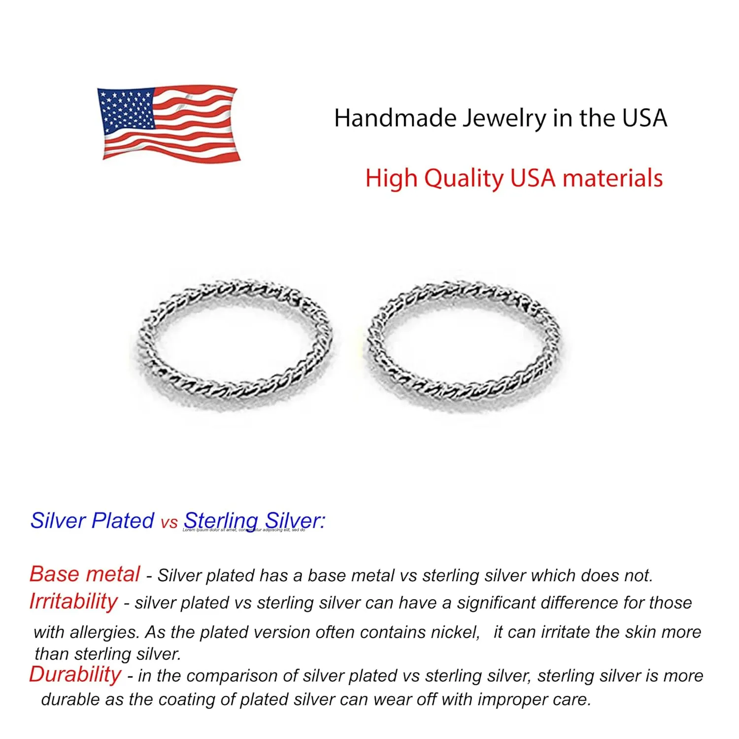 5mm 20 GA Hoop Piercing Twisted Sterling Silver 20 GA Septum Huggie Cartilage Nose Tragus Earrings (5mm | 20 GA, Sterling Silver 925 | Twisted Wire)