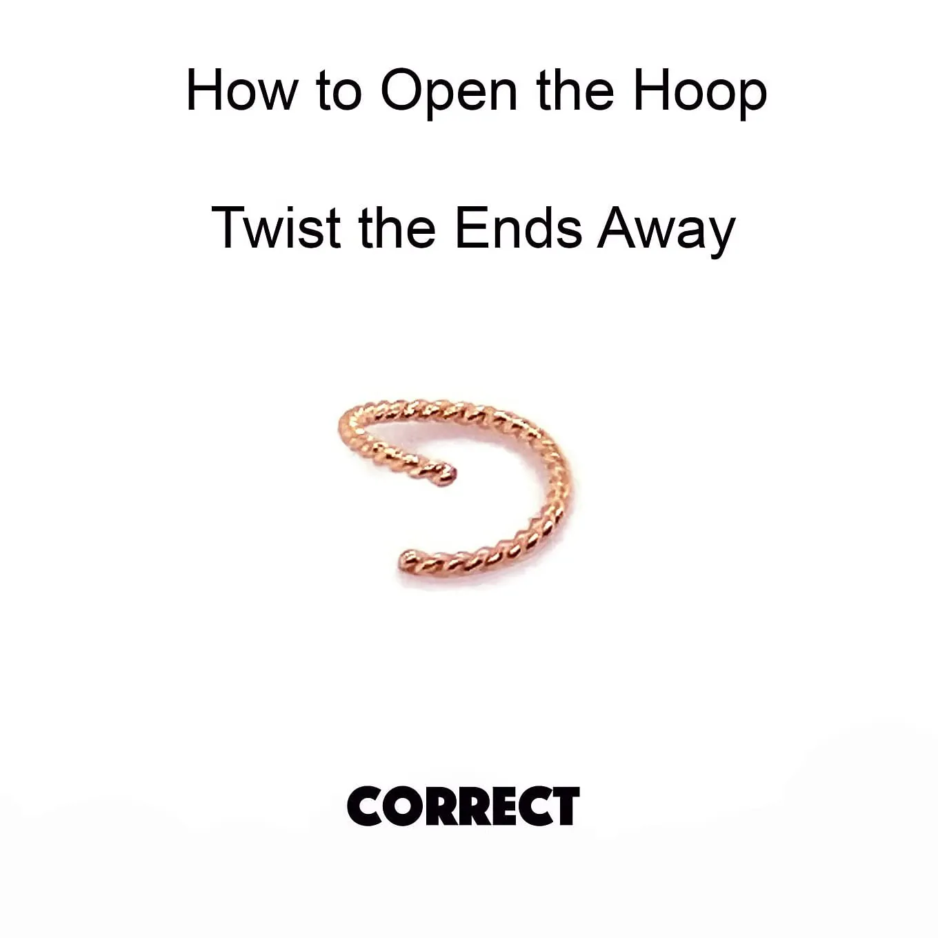 7mm 20 GA Hoop Piercing Twisted Rose Gold Filled 20 GA Septum Huggie Cartilage Nose Tragus Earrings (7mm | 20 GA, 14K Rose Gold Filled | Twisted Wire)
