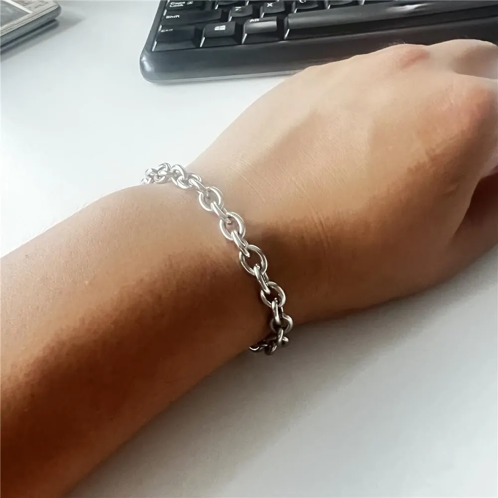 925 Sterling Silver Bracelets for Women Teens, Love Heart Charm Chain Bracelet Bangle Fashion Jewelry Gifts