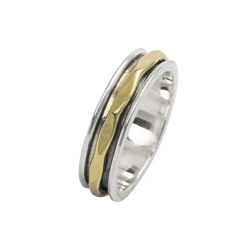 925 Sterling Silver Spinner Ring for Women, Worry Ring, Meditation Ring, Thumb Ring, Fidget Ring, Handmade Ring, Promise Rings, Spin Ring Size US 9 Gift For Her