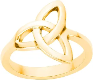 925 Sterling Silver Wicca Triquetra Ultimatum Ring (Sizes 3-15)