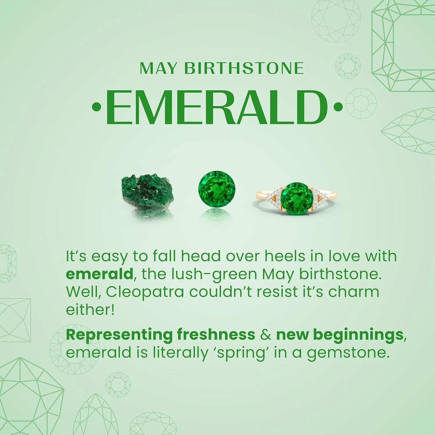 Angara Lab Grown Pear shape Emerald Three Stone Engagement Ring in 14K Solid Gold/Platinum | May Birthstone, Birthday, Anniversary, Wedding Jewelry Gift for Women