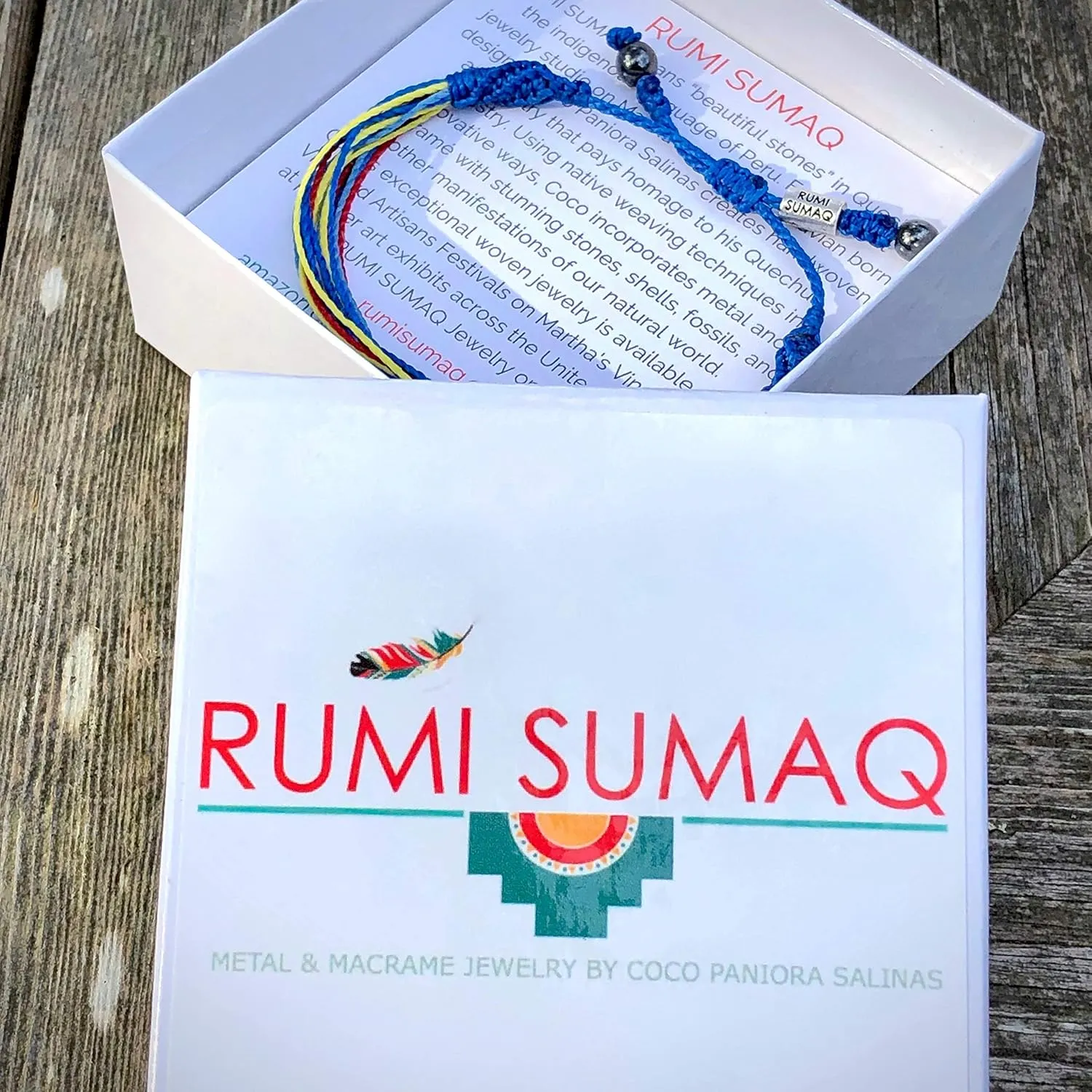 Autism Awareness Bracelet for Men Women and Kids in Autism Ribbon Colors by RUMI SUMAQ Handmade Cause Jewelry