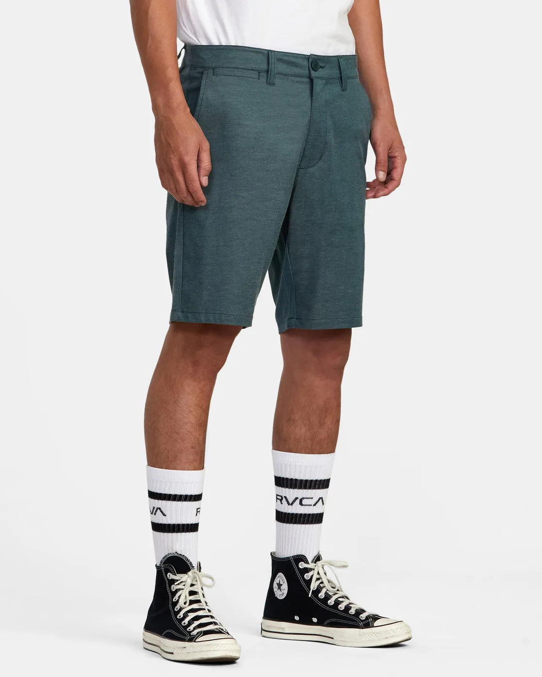 Back In Hybrid 19" Shorts - Hunter Green