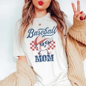 Baseball Mom Retro Comfort Color Tee
