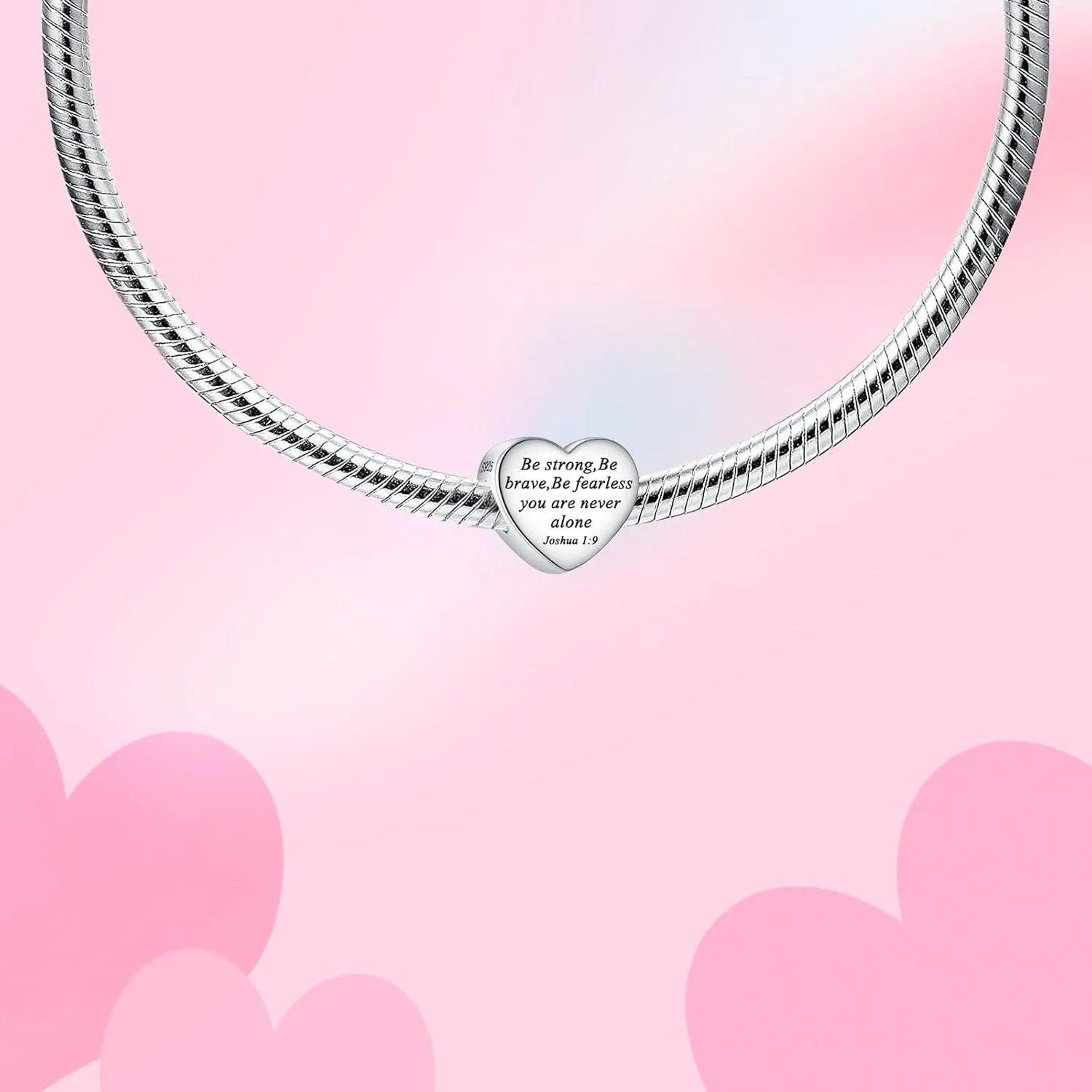 Bible Family Mom Wife Love Heart Dangle Charm 925 Sterling Silver Charms fits Bracelets and Necklace Pendant Bead Charms Jewelry Present for Women Family Friends