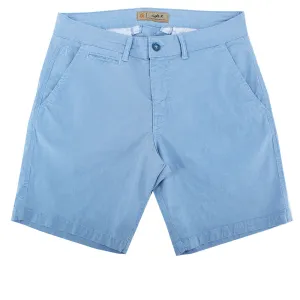 Blue Slim Fit Jacquard Shorts