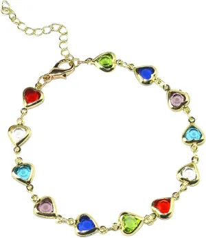 Bracelets for Girls 8-10 925 Sterling Silver Charm Link, Birthday Anniversary Jewelry Gifts for Wife Girlfriend Mother