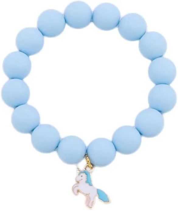 Caiyao Colorful Beaded Bracelet for Girls Rainbow Sunflower Heart Meteor Kylin Pendant Bracelet Cute Cartoon Charm Bracelet