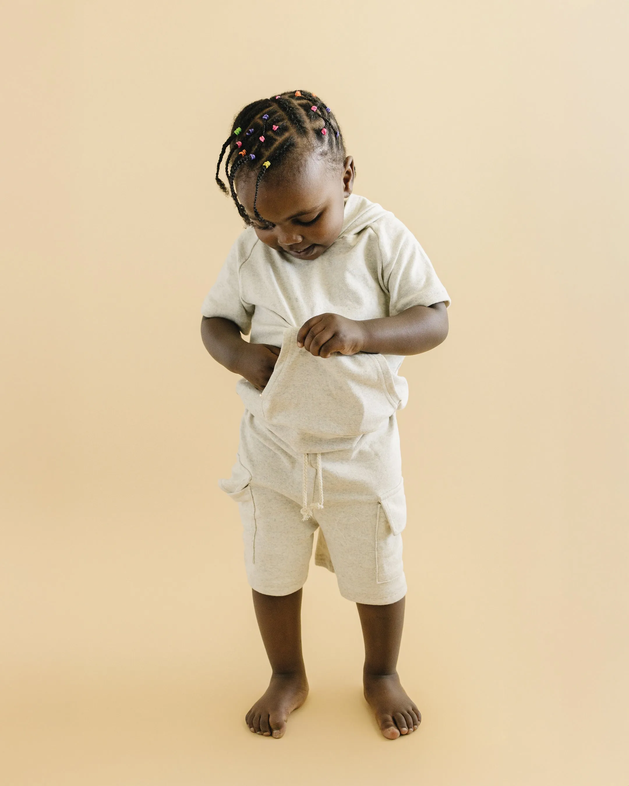 Cargo Shorts Set | Oatmeal