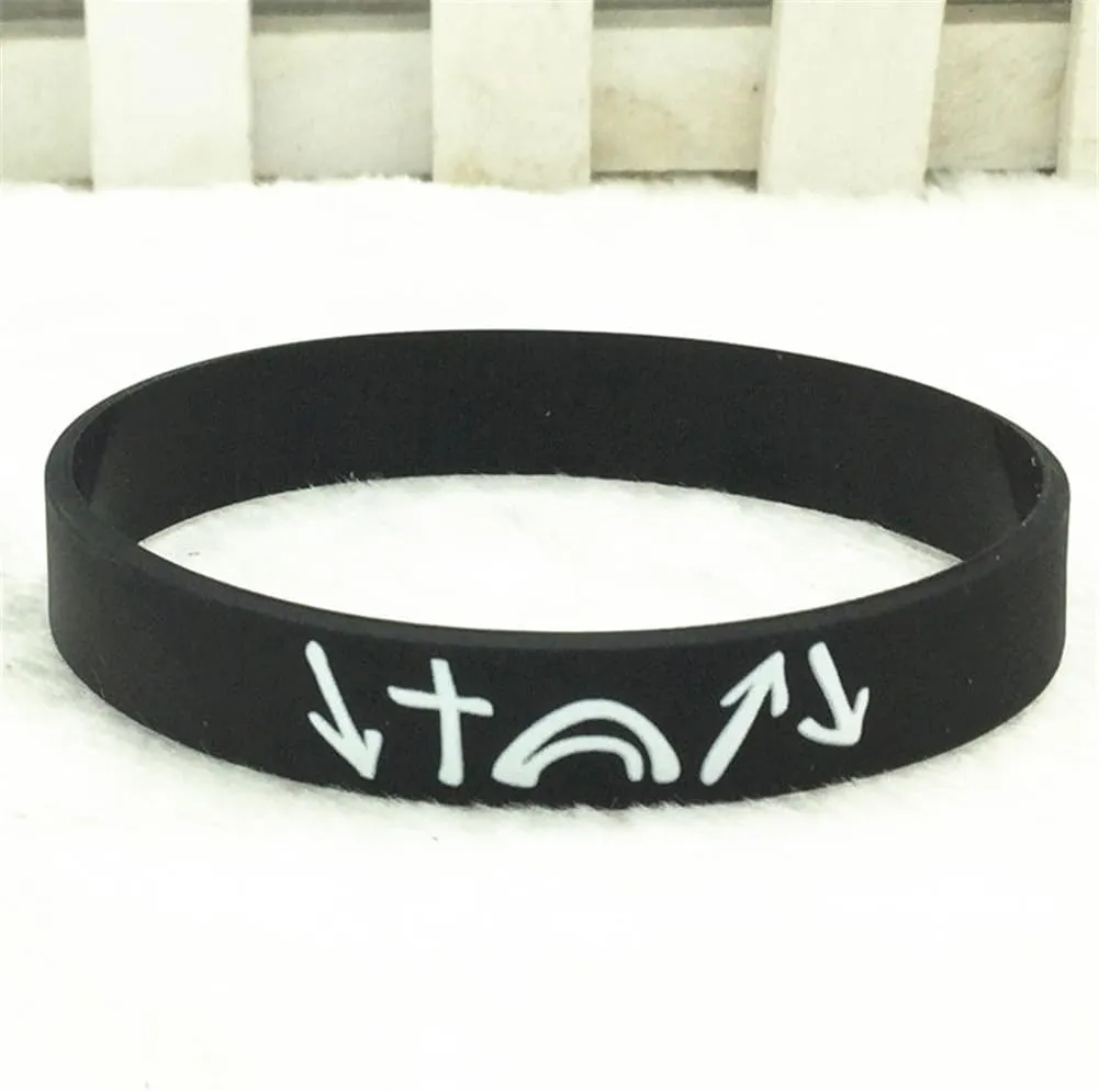 Christian Inspirational Witness Bracelet for Men Women,Colorful Silicone Wristbands He Came He Died He Arose He Ascended He's Coming Back Gift Jesus Christ Bracelet Reminder Jewelry