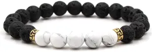 COLORFUL BLING Adjustable Bracelet 8mm Lava Rock Bracelet Bead Chakra Bracelet 7 Chakras Healing Bracelet Yoga Stone Beads Bracelets Healing Therapy Bangle for Women Men