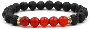 COLORFUL BLING Adjustable Bracelet 8mm Lava Rock Bracelet Bead Chakra Bracelet 7 Chakras Healing Bracelet Yoga Stone Beads Bracelets Healing Therapy Bangle for Women Men