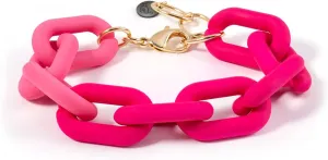 Colorful Summer Chunky Link Bracelets Trendy Minimalist Rainbow Candy Color Resin Link Bracelet Thick Acrylic Paperclip Chain Bracelet Beach Jewelry for Women Gifts