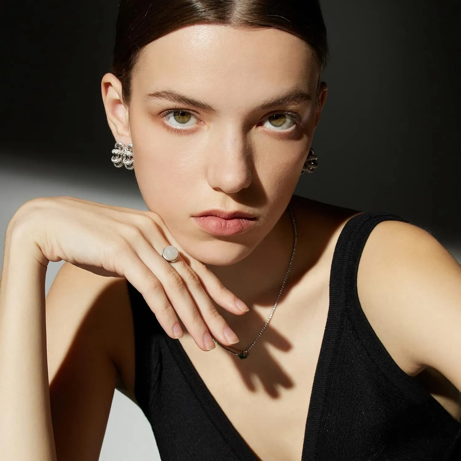 C.Paravano 18K Gold & Sterling Silver Hoop Earrings for Women