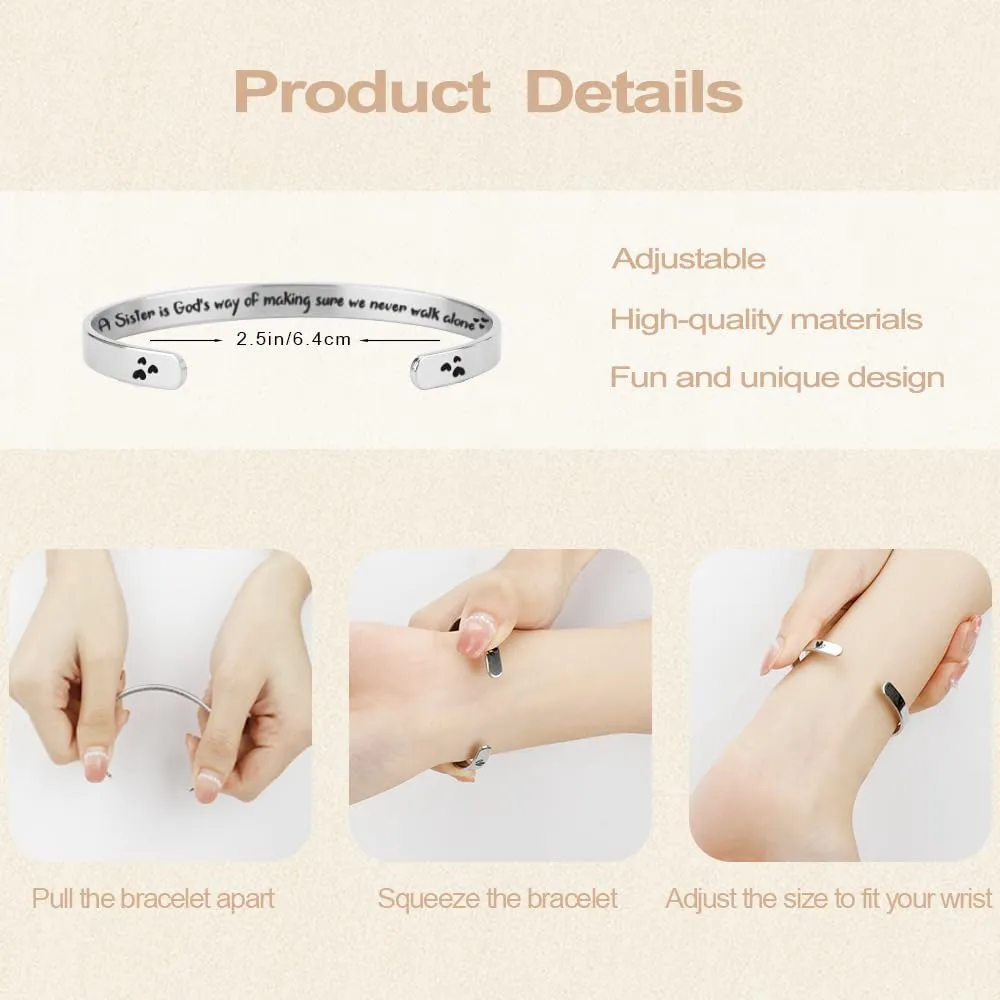 Cuff Bracelets for Women Inspirational Gifts for Women Graduation Gifts for Her Birthday Gifts Women Friend Gifts for Girls