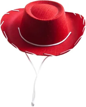 Dress-up 1PC for Prop Children's Hat Decorations Party Cowboy Red Holiday Baseball Caps Men's Ribbed Watch Cap