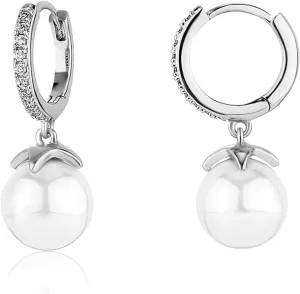 Earrings for Women 18K Gold Plated Pearl Earrings Silver Earrings for Women Heart Earrings Dangle Cartilage Earring