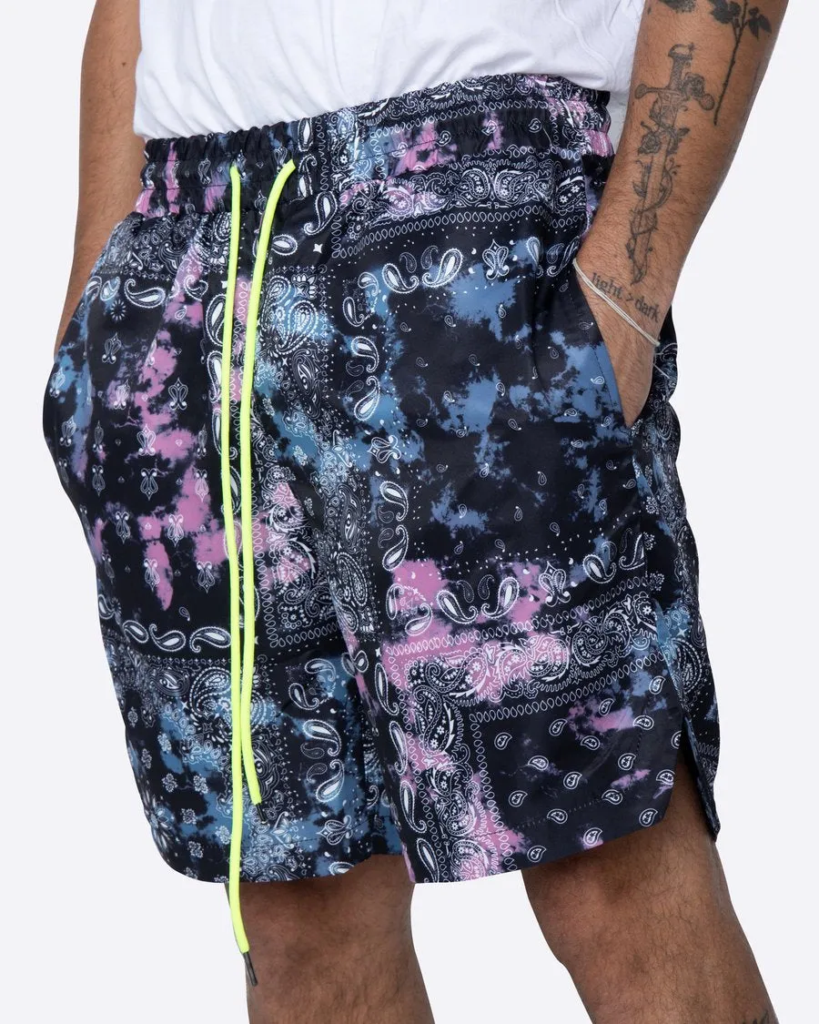 EPTM: TIE DYE BANDANA SHORTS