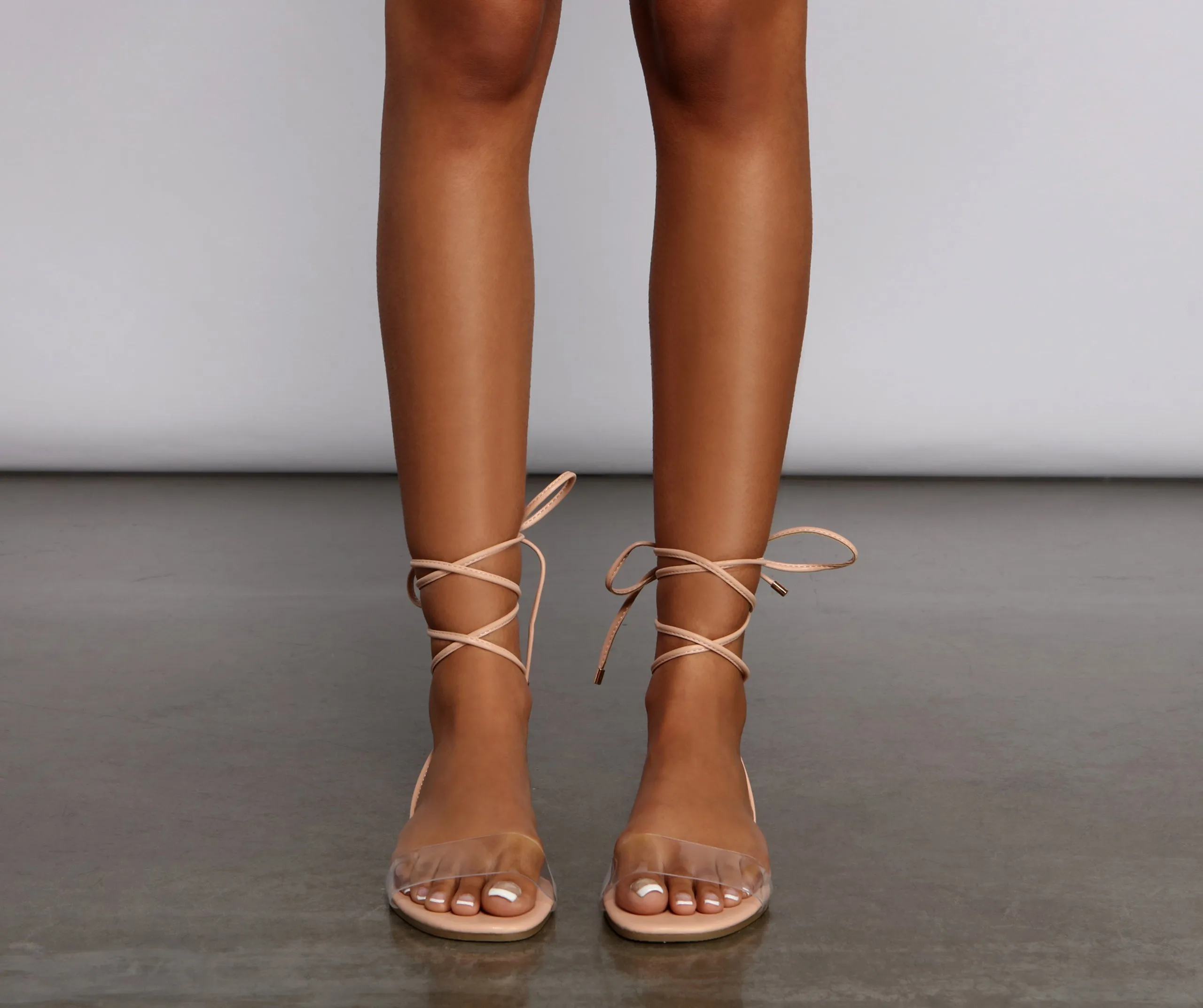 Essential Lace Up PVC Sandals