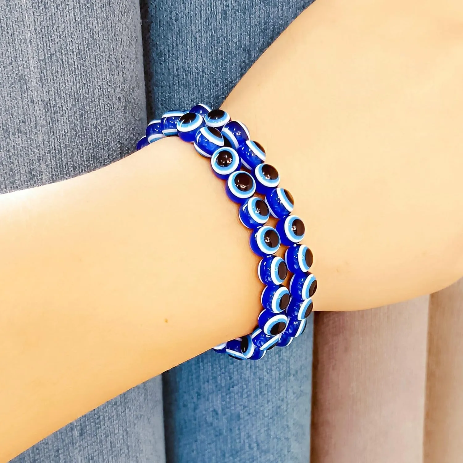 Evil Eye Bracelet Blue Beads Bracelet Turkish Lucky For Protection And Blessing Bracelet Christmas New Year Gifts For Women