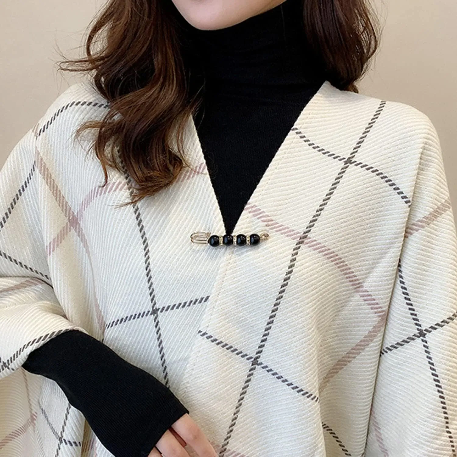 Fancy Rhinestones Pearls Safety Pin Brooch, Pearl Brooch Pins, Sweater Shawl Crystal Clip, for Women Girls Clothing Accessories