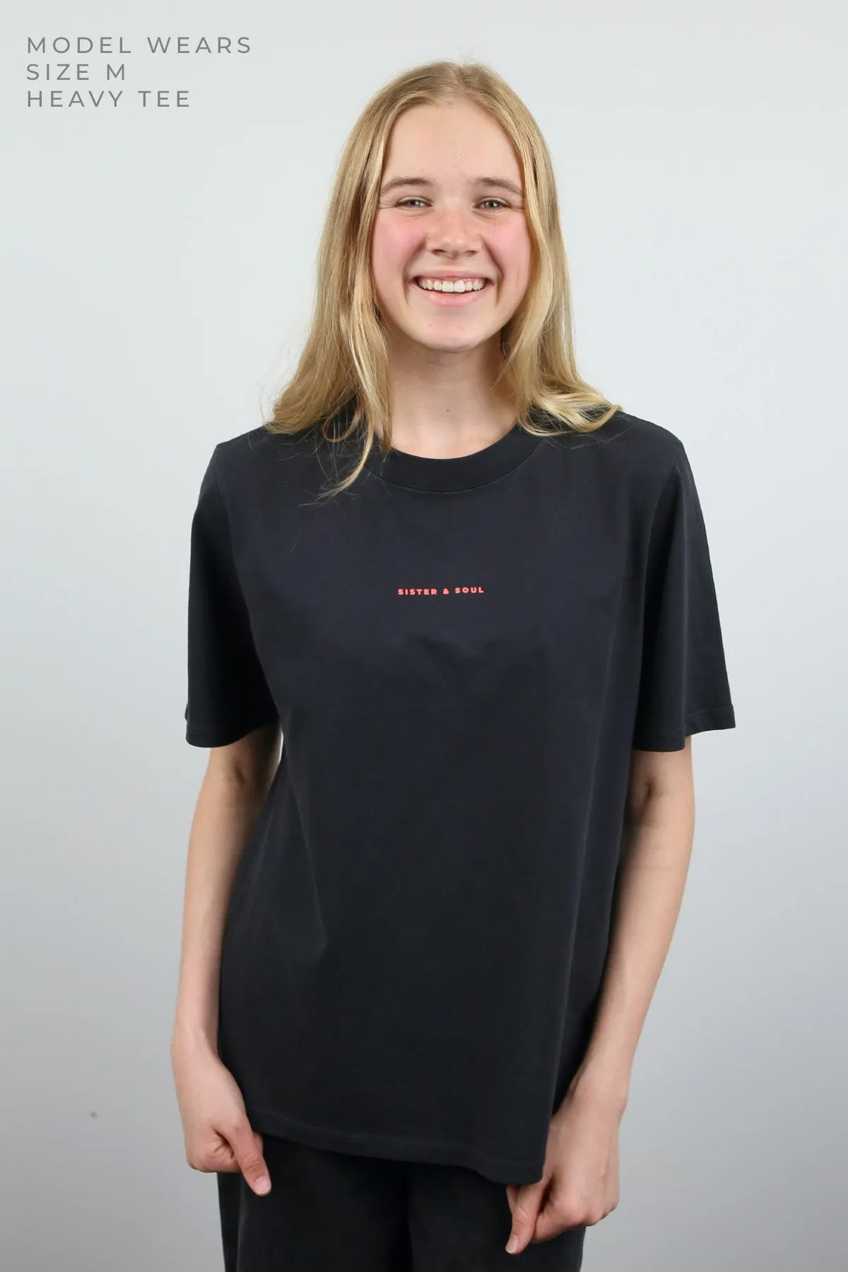 FIERCE FEARLESS FABULOUS - Washed Black-Heavy Tee