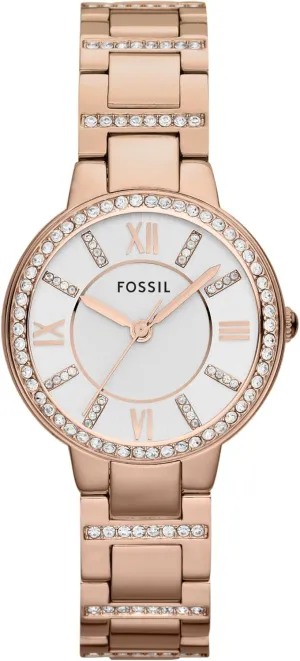 Fossil Women's Virginia Quartz Stainless Steel Three-Hand Watch