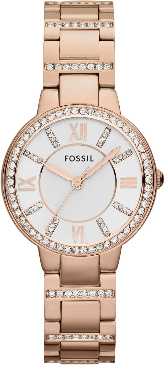 Fossil Women's Virginia Quartz Stainless Steel Three-Hand Watch