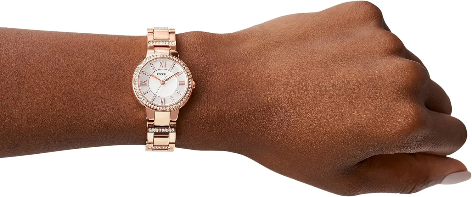 Fossil Women's Virginia Quartz Stainless Steel Three-Hand Watch