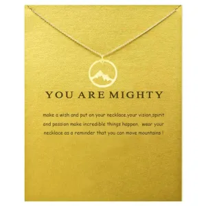 Friendship Delicacy Compass Necklace Good Luck Elephant Pendant Chain Necklace with Message Card Gift Card (Gold 1)