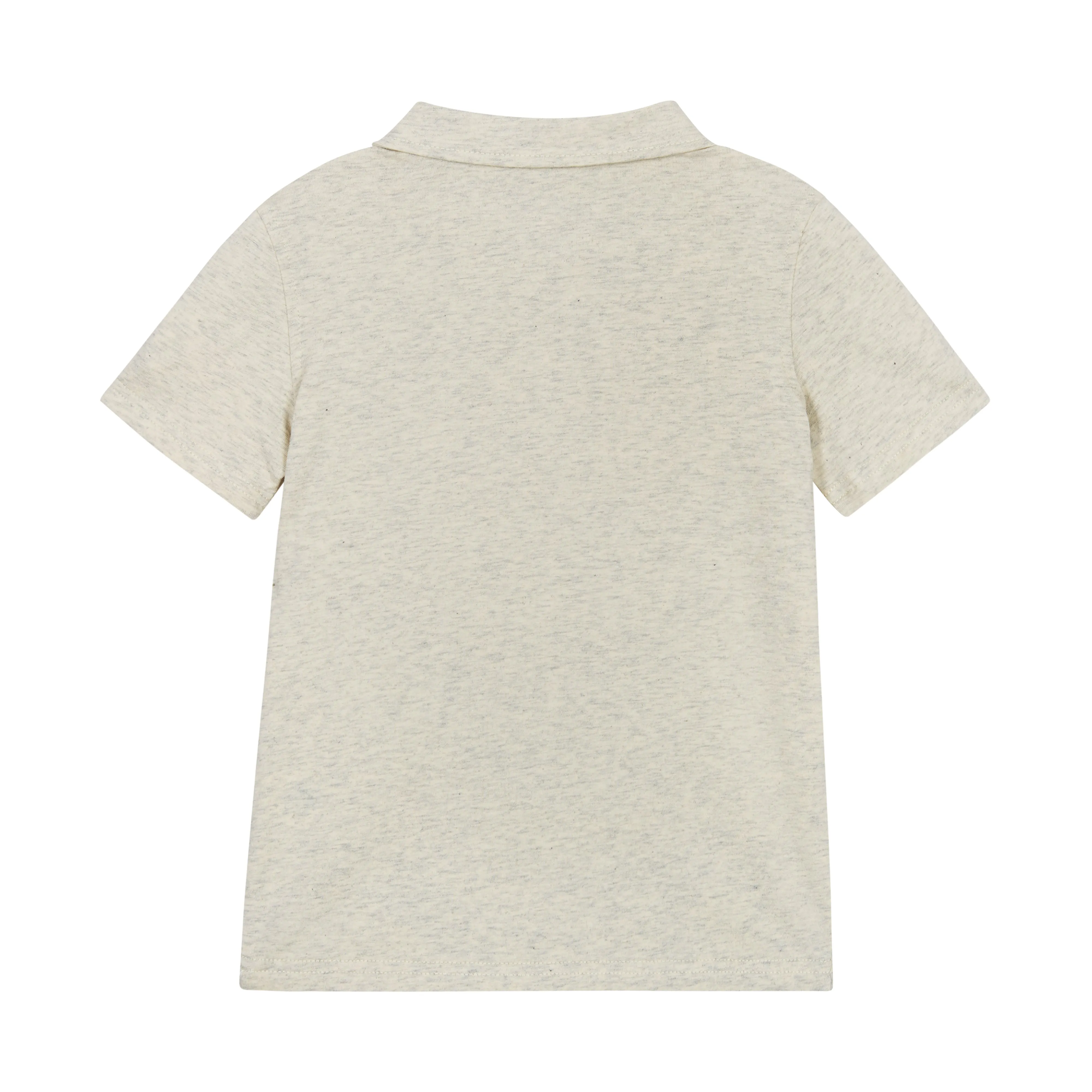 Fun Astronaut Print Polo Shirt | Grey