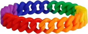 Fundraising For A Cause | Pride Silicone Bracelet - Support Pride Causes - LGBTQ  Rainbow Bracelet for Women & Men (1 Bracelet)