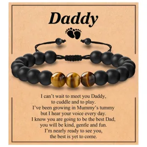 Gifts for New Dad, Mens Handmade Daddy to be Bracelets as New Dad Gifts from Wife as Gifts for Him