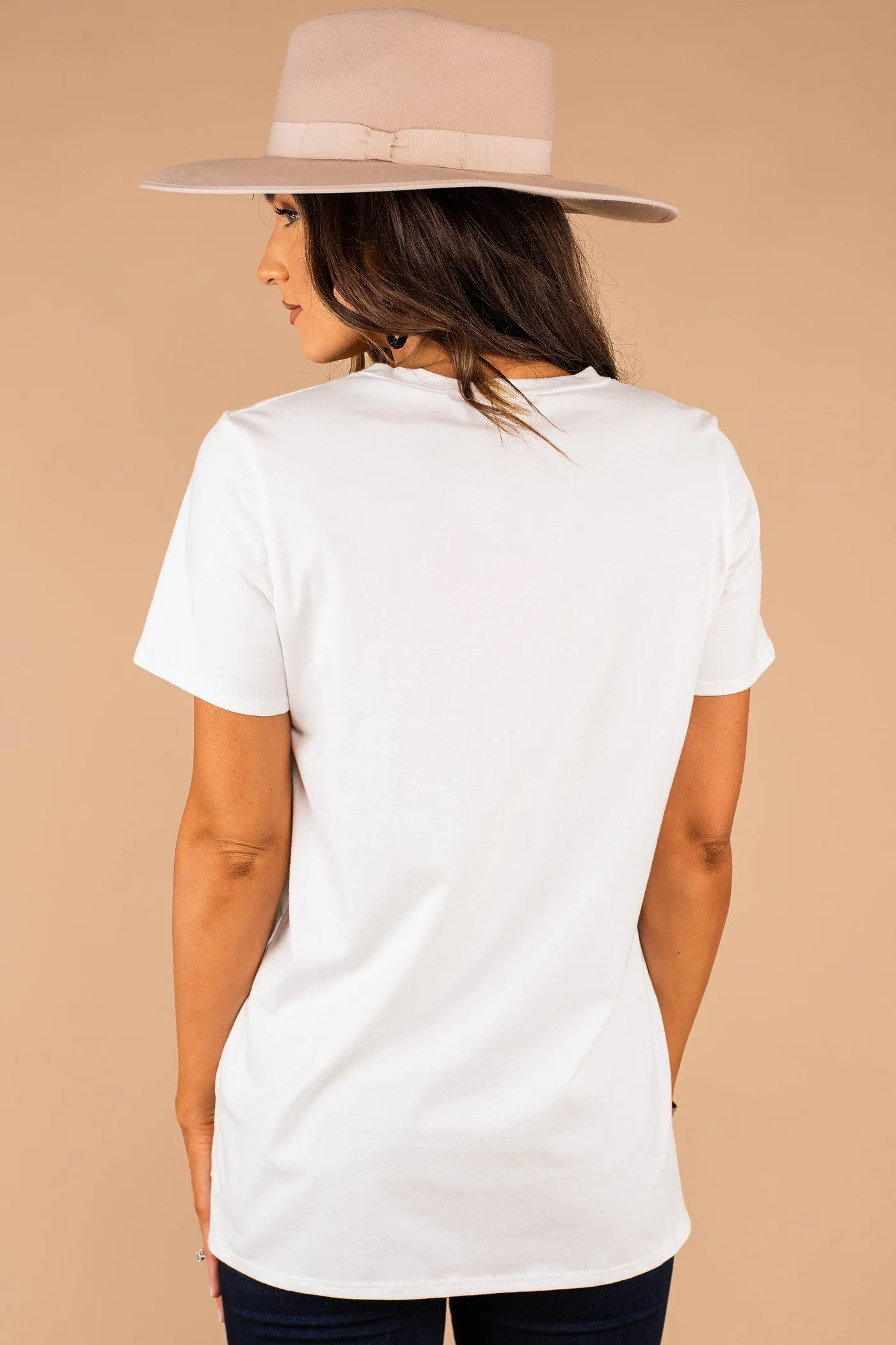 Girl Gang Ivory White Leopard Graphic Tee