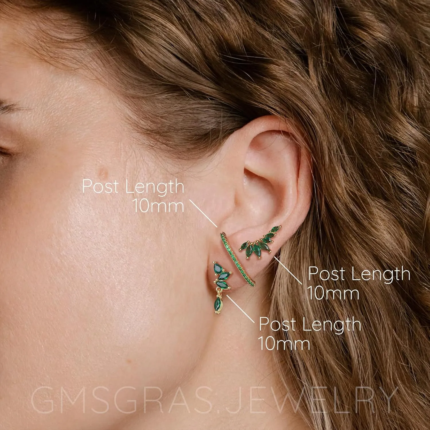 Gold Earrings Stacks Set for Women Trendy, 14k Gold Plated Huggie Stud Hoop Stackable Cartilage Earrings Hypoallergenic Earring Sets Stack for Women Multiple Piercing, Dainty Jewelry Gifts