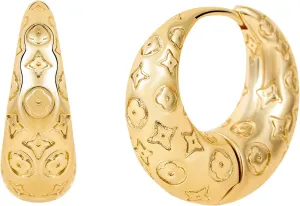 Gold Hoop Earrings For Women Unique Gold Hoops Earrings Trendy Thick Lightweight Cute Dangle Stud Earrings Jewelry Gifts
