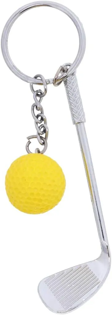 Golf Club and Ball Keychain Backpack Charm Sports Lover - Set of 2