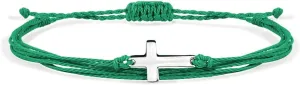 Handmade Cross Sideways Braided Colorful String Adjustable Rope Bangle Friendship Couple Bracelet Faith Hope Blessed Christmas Religious Lucky Jewelry for Women Men