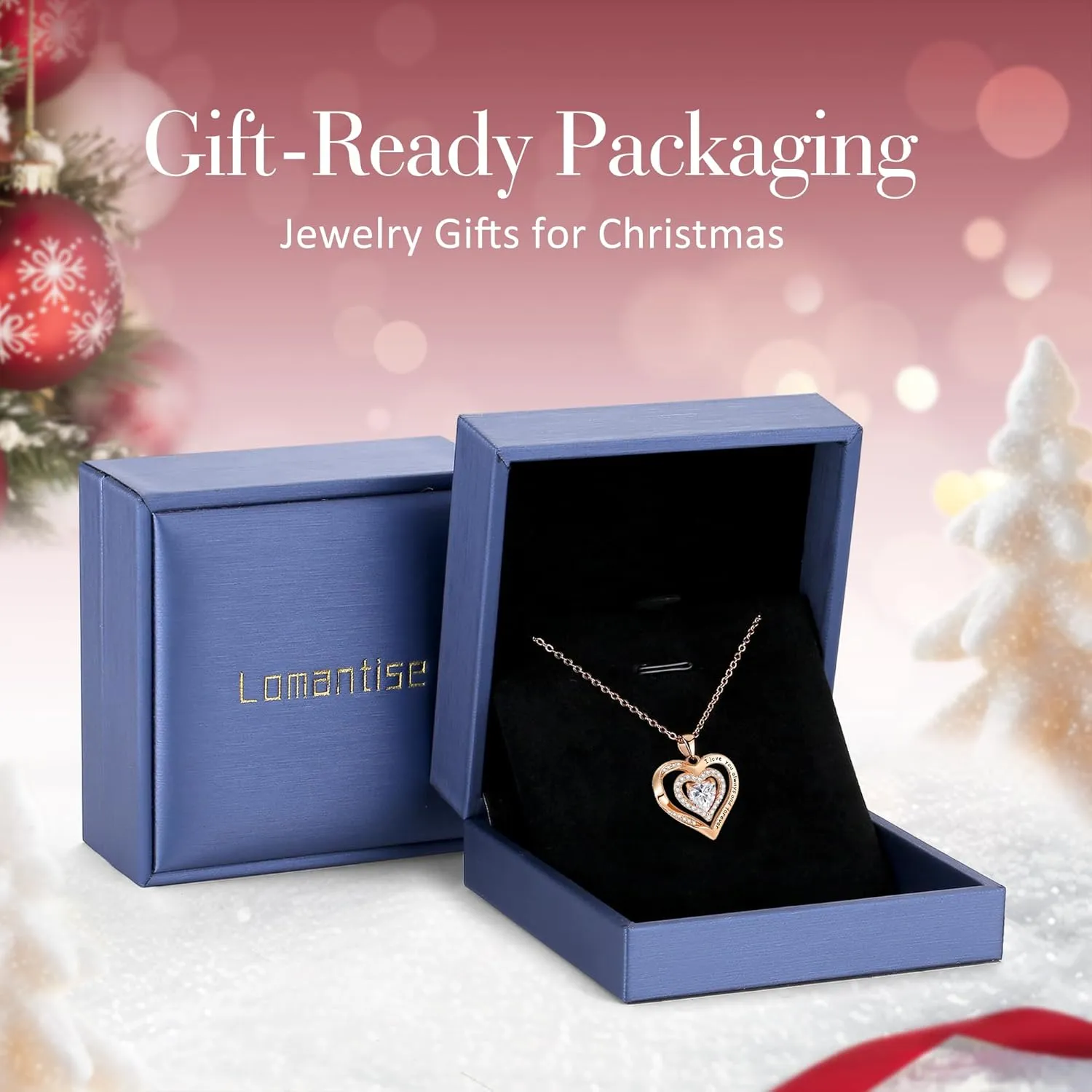 Heart Birthstone Necklaces for Women, 925 Sterling Silver Pendant Necklace Valentine's Day Gift Birthday Anniversary Christmas Jewelry Gifts for Women Mom Wife Grandmom Girlfriend Her