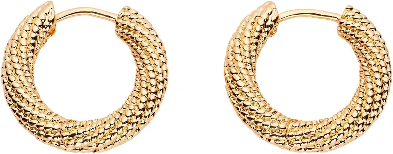 Huggie Hoop Earrings For Women 18 Gold Hoop Earrings Twisted Rope Round Hoop Earring Simple Minimalist Jewelry