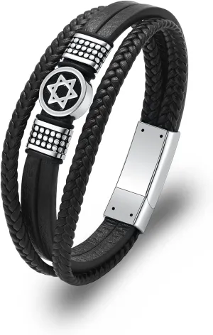 Imrsanl Braided Leather Urn Bracelet for Ashes for Men Women - Vintage Cuff Ashes Bracelets - Cremation Jewelry Bracelet for Human Ashes