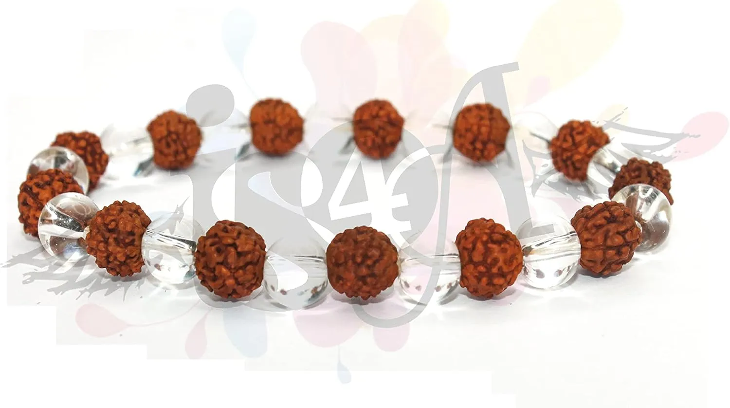 IS4A Genuine Himalayan Five Face Rudraksha Seeds Tibetan Wrist Bracelet Meditation Beads Prayer Charm Bracelets
