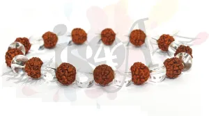 IS4A Genuine Himalayan Five Face Rudraksha Seeds Tibetan Wrist Bracelet Meditation Beads Prayer Charm Bracelets